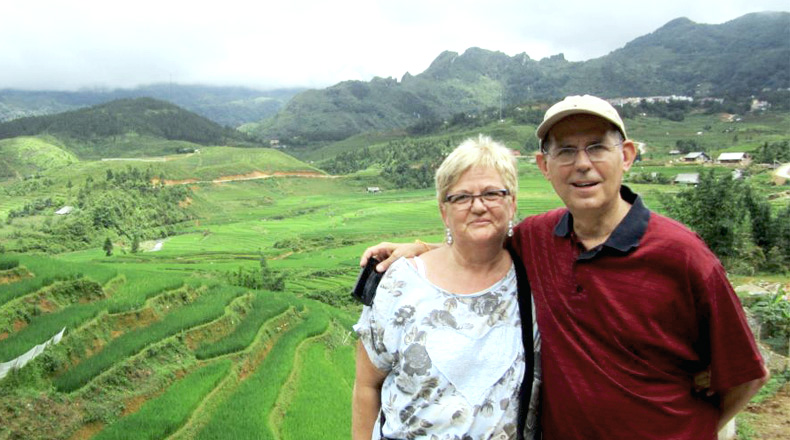 Campos de arroz en Vietnam 